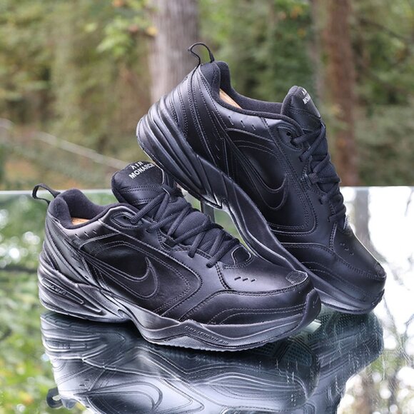 Nike Air Monarch IV 4E Wide Black - Picture 1 of 13